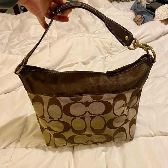 3-piece’s !!! Authentic Coach purse, Authentic Genuine leather wallet & wristlet - Picture 12 of 16